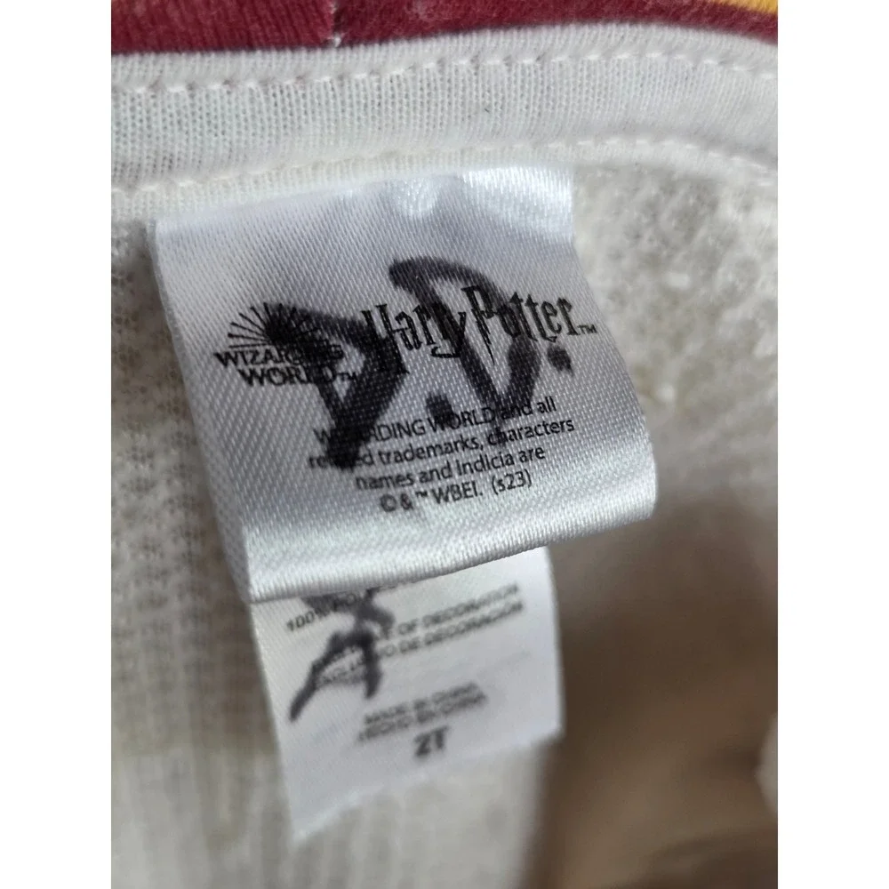 Harry Potter Hedwig Sherpa Fleece Hoodie Toddler 2T White Owl Zip Up Jacket